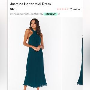 Halter Midi Dress - Show Me Your MuMu - XS - new with tags